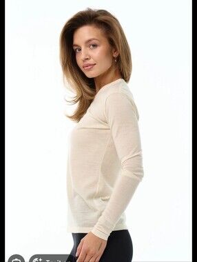 Merinotech Long Sleeve Base Layer— Cream